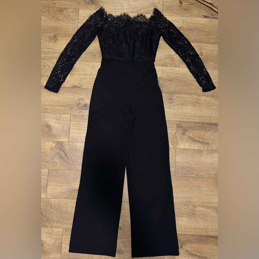 Elegant Black Lace Jumpsuit